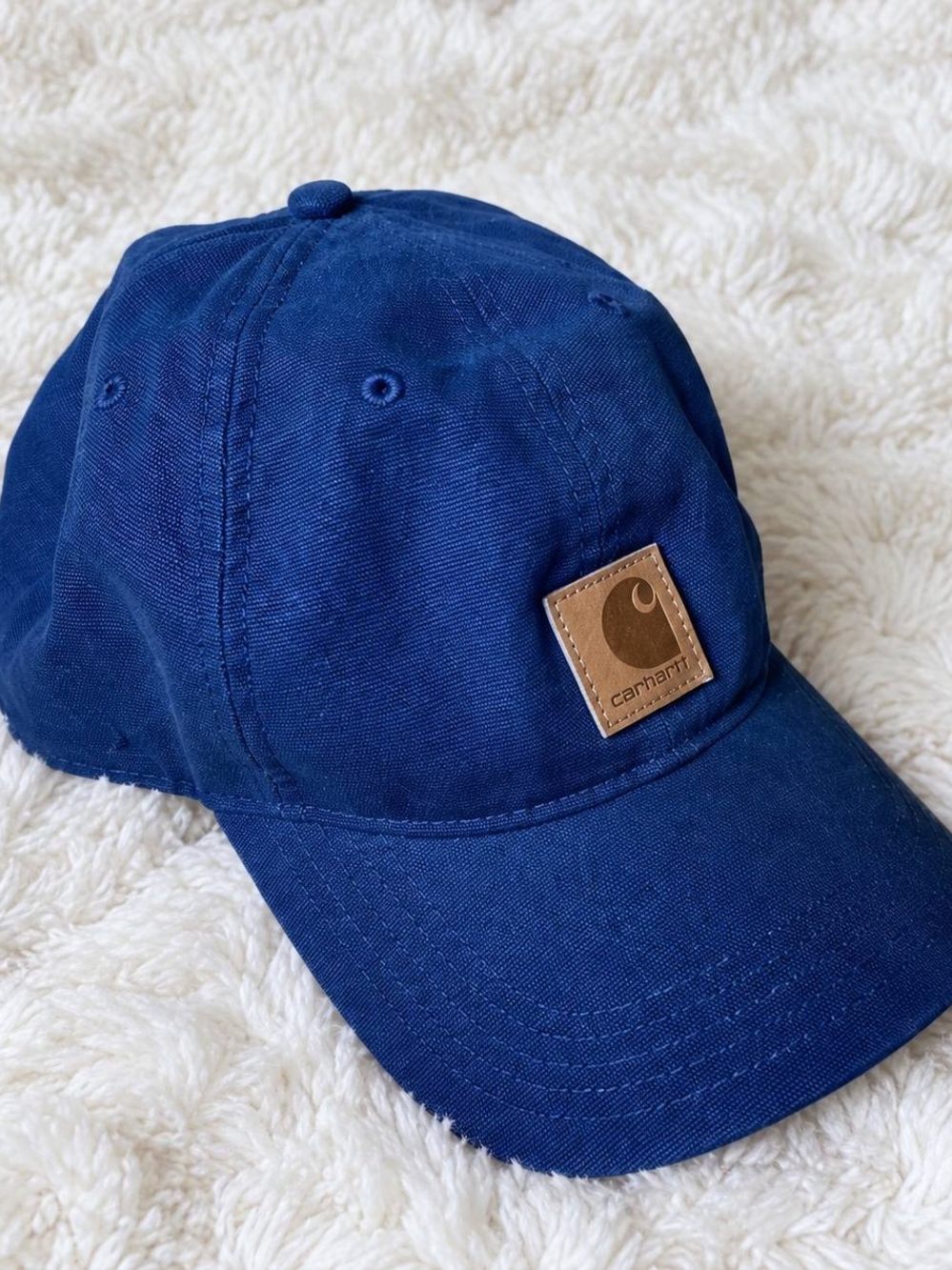 Carhartt Men's Navy Blue Canvas Baseball Cap